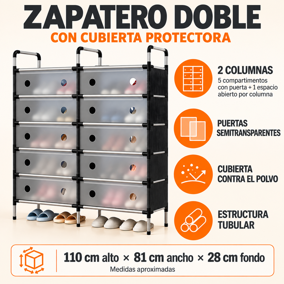 Zapatero Doble 6 Niveles